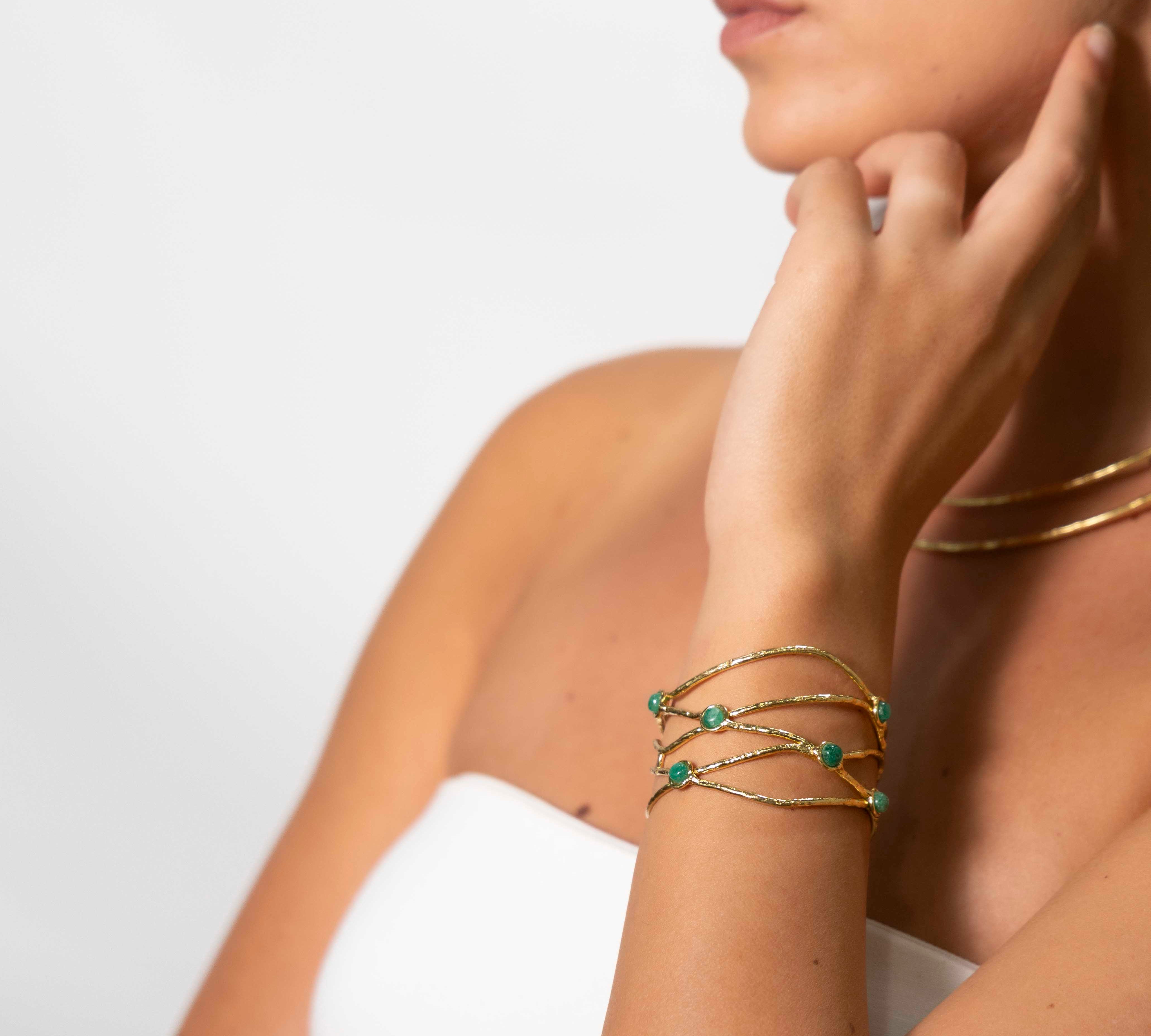 Bracciale pietrine viola