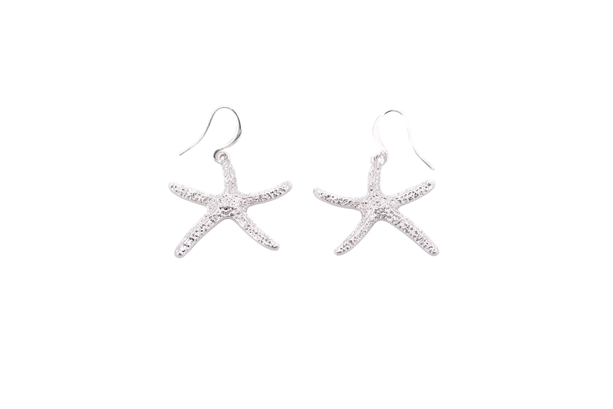 Hanging starfish earrings