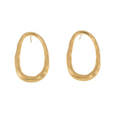Open oval earrings