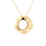 Collana lunga cerchio stilizzato