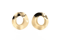 Stylized hoop earrings