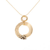 Long semicircle necklace