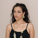 Matte pentagon earrings