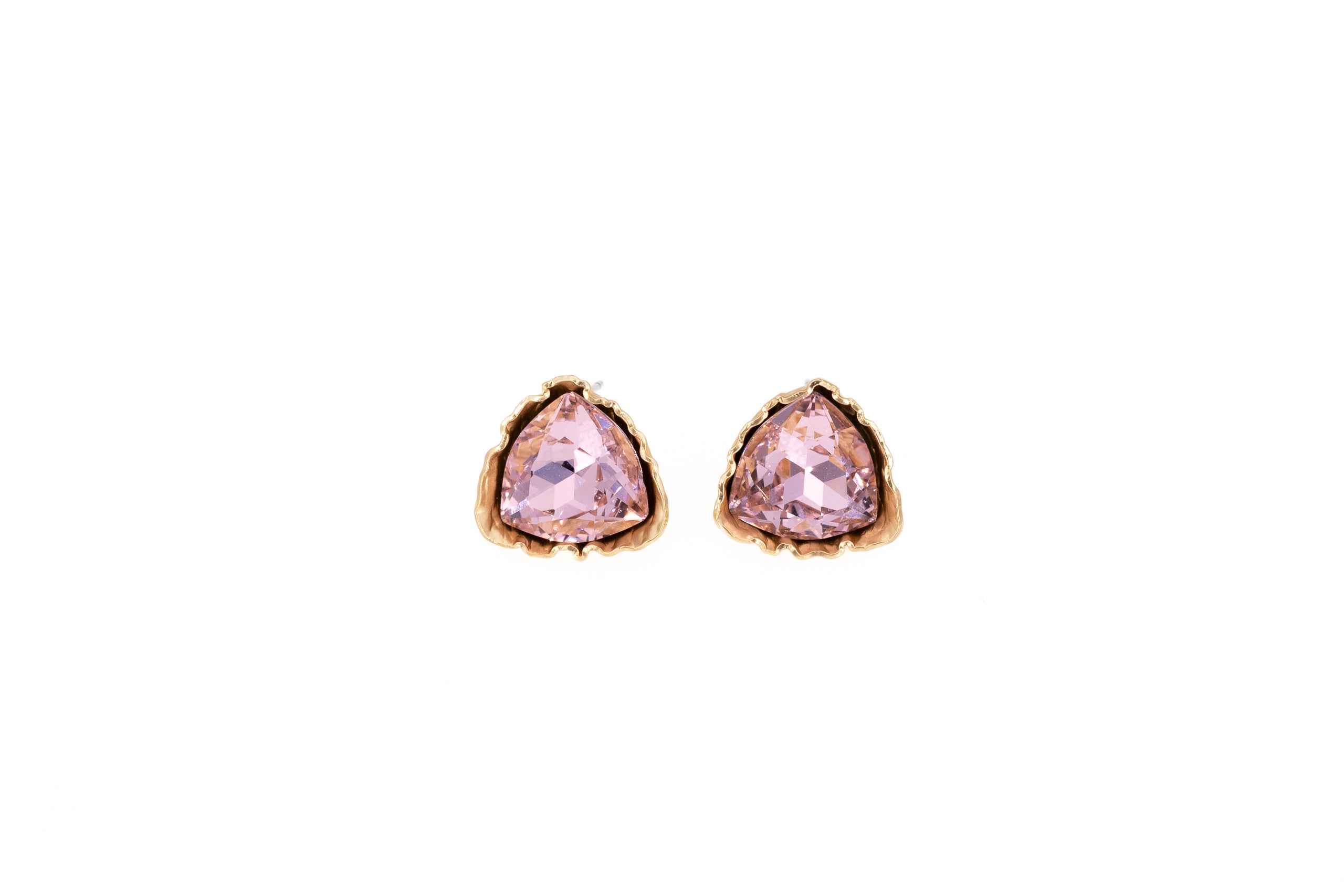 Orecchini triangolo cristallo