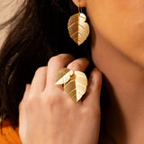 Birch leaf earrings