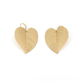 Heart leaf earrings