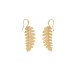 Orecchini felce aurea