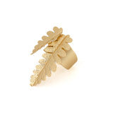 Golden fern ring