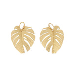 Monstera earrings