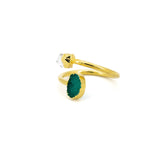 Anello agata e quarzo - KLK