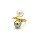 Anello doppia perla - KLK