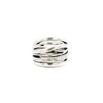 Anello fasce e strass - KLK