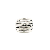 Anello fasce e strass - KLK