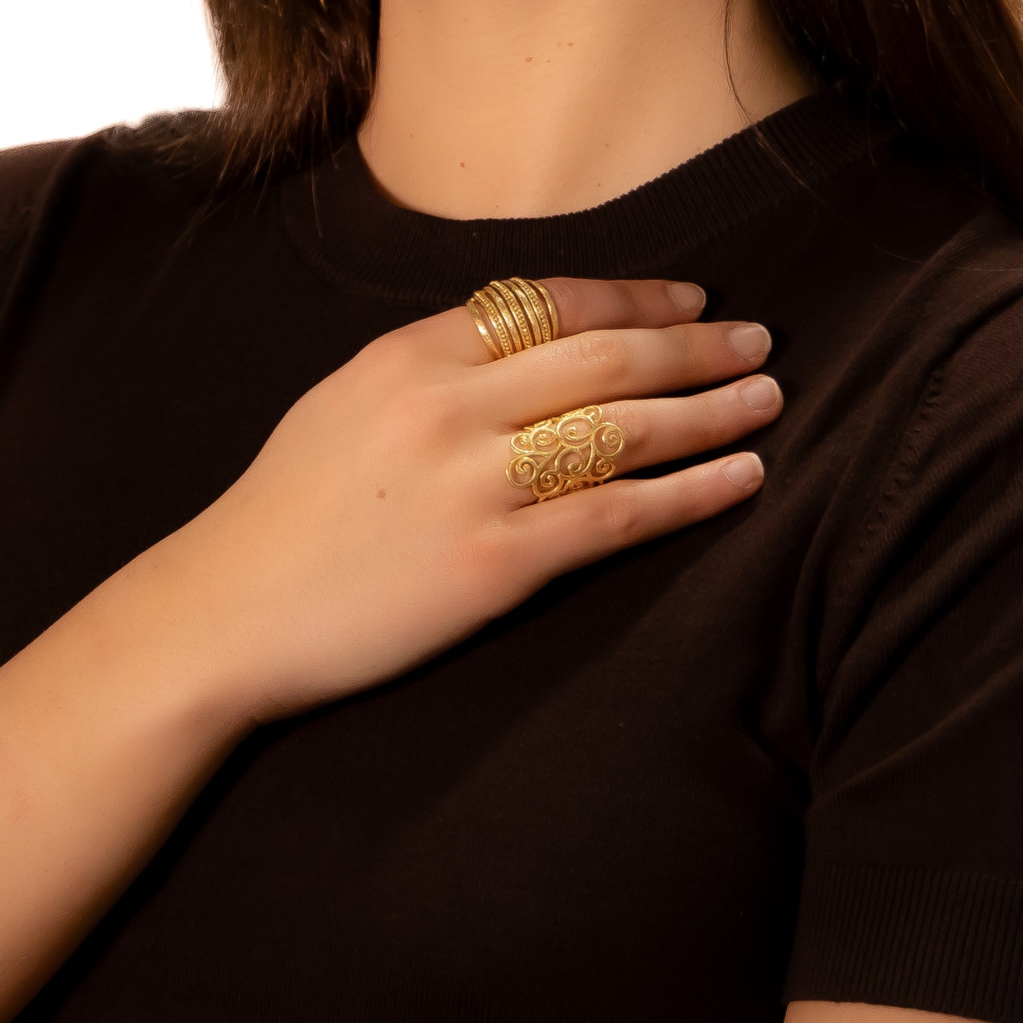 Anello fascia puntini - KLK