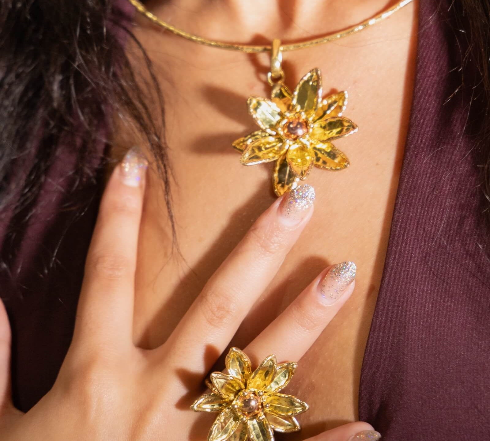 Anello fiore artigianale - KLK