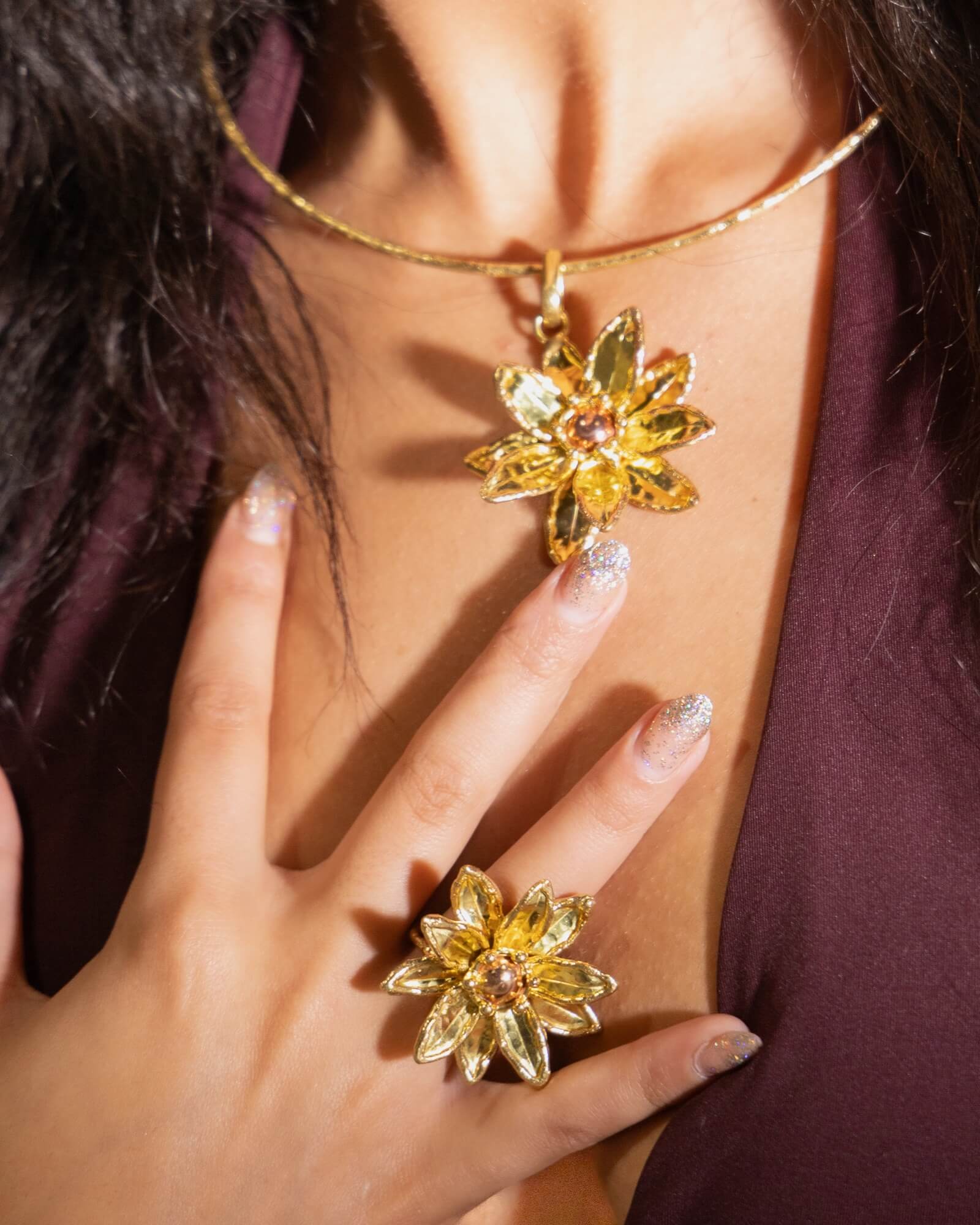 Anello fiore artigianale - KLK