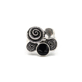 Anello fiorellini e resina - KLK