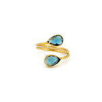 Anello gocce cristalli - KLK