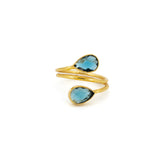 Anello gocce cristalli - KLK