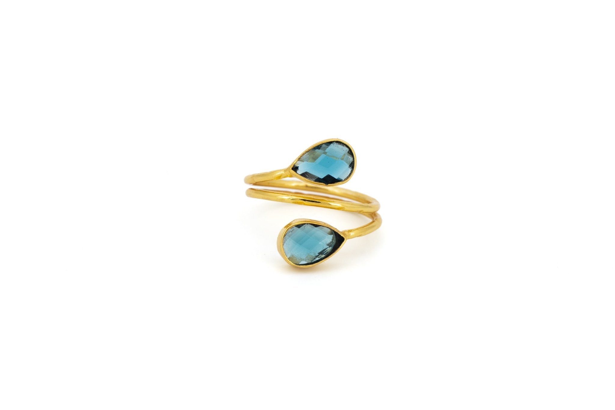 Anello gocce cristalli - KLK