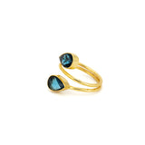 Anello gocce cristalli - KLK