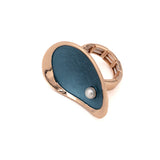 Anello goccia con perla - KLK