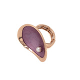 Anello goccia con perla - KLK