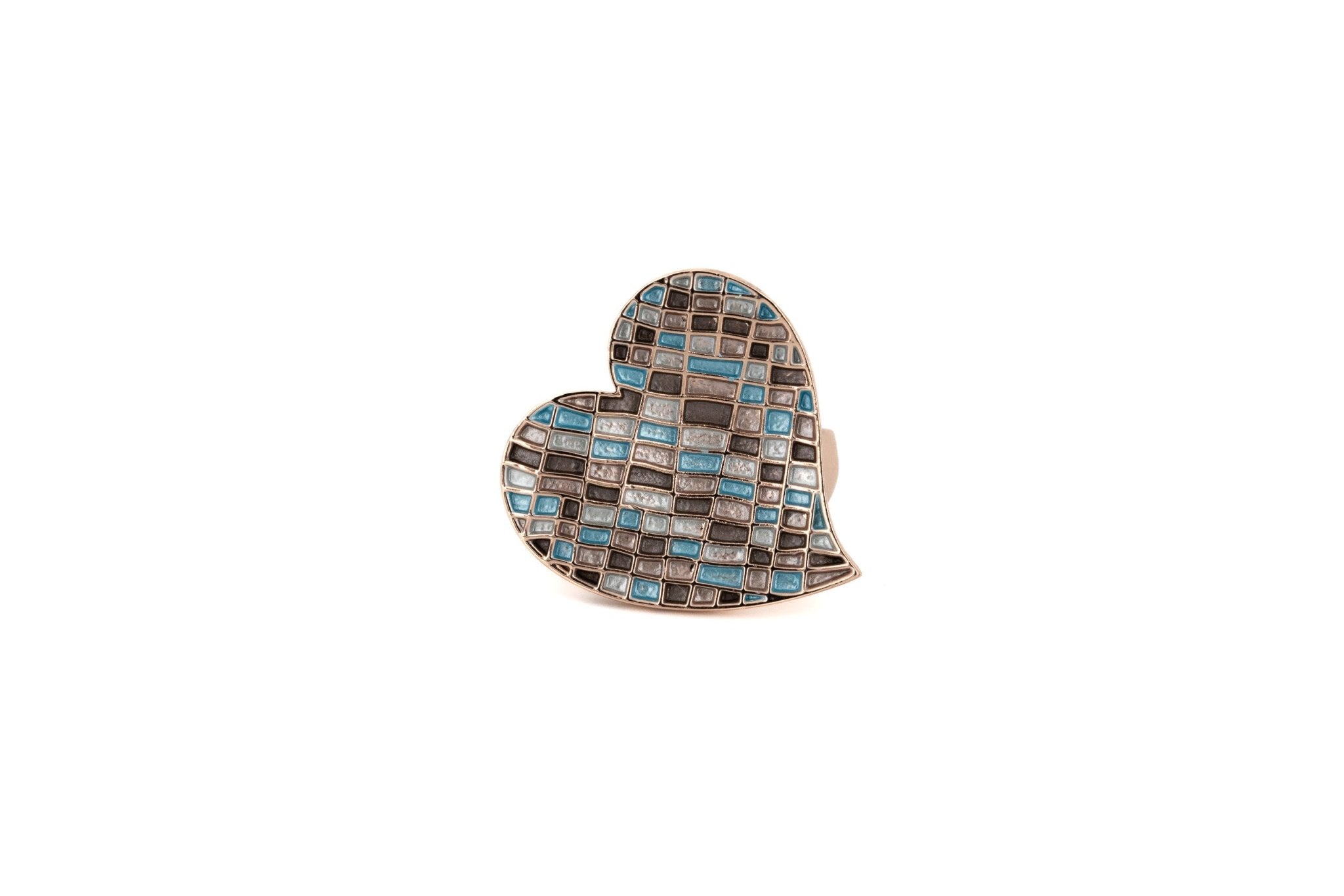 Anello mosaico cuore - KLK