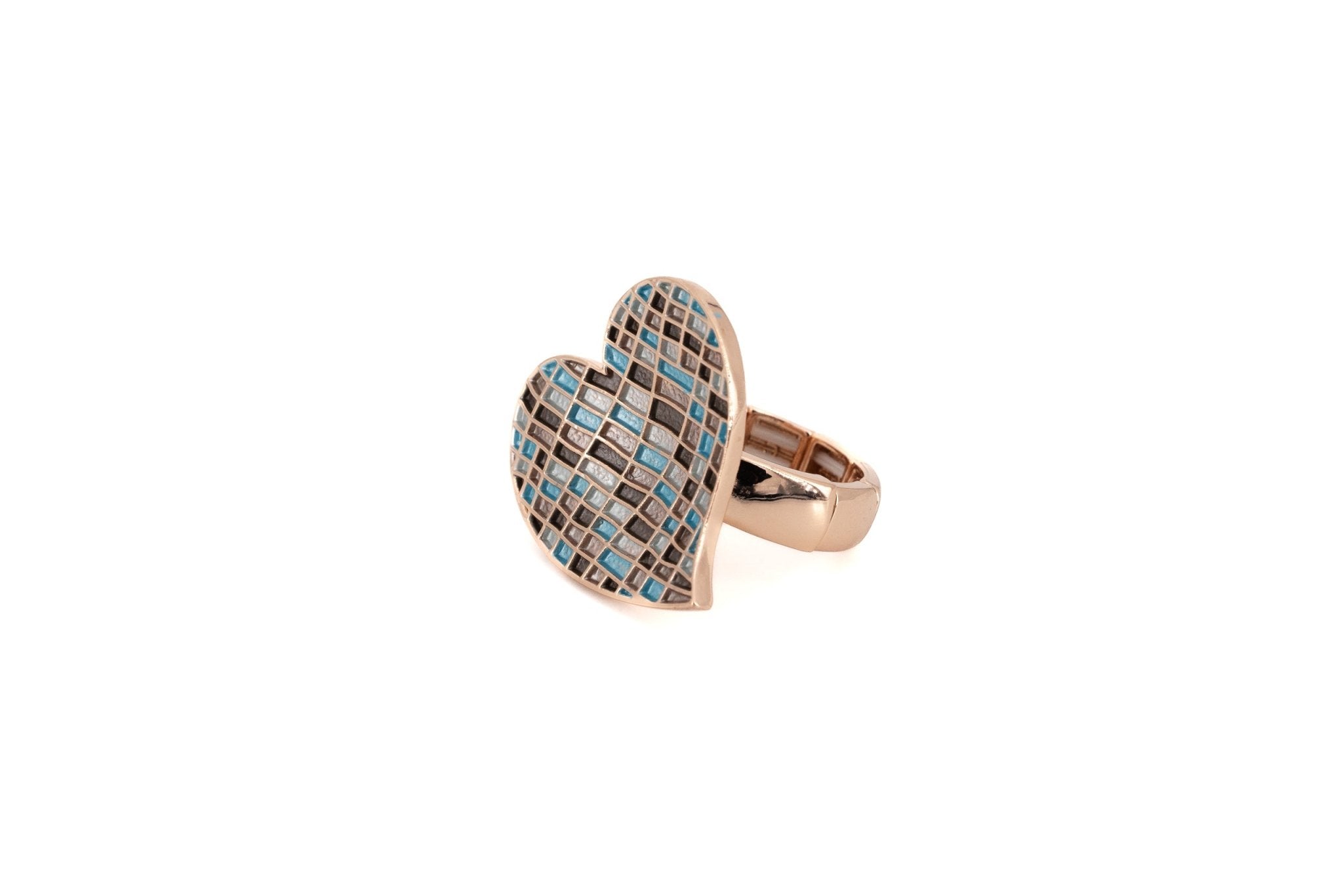 Anello mosaico cuore - KLK