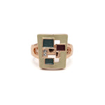 Anello rettangolo mosaico - KLK