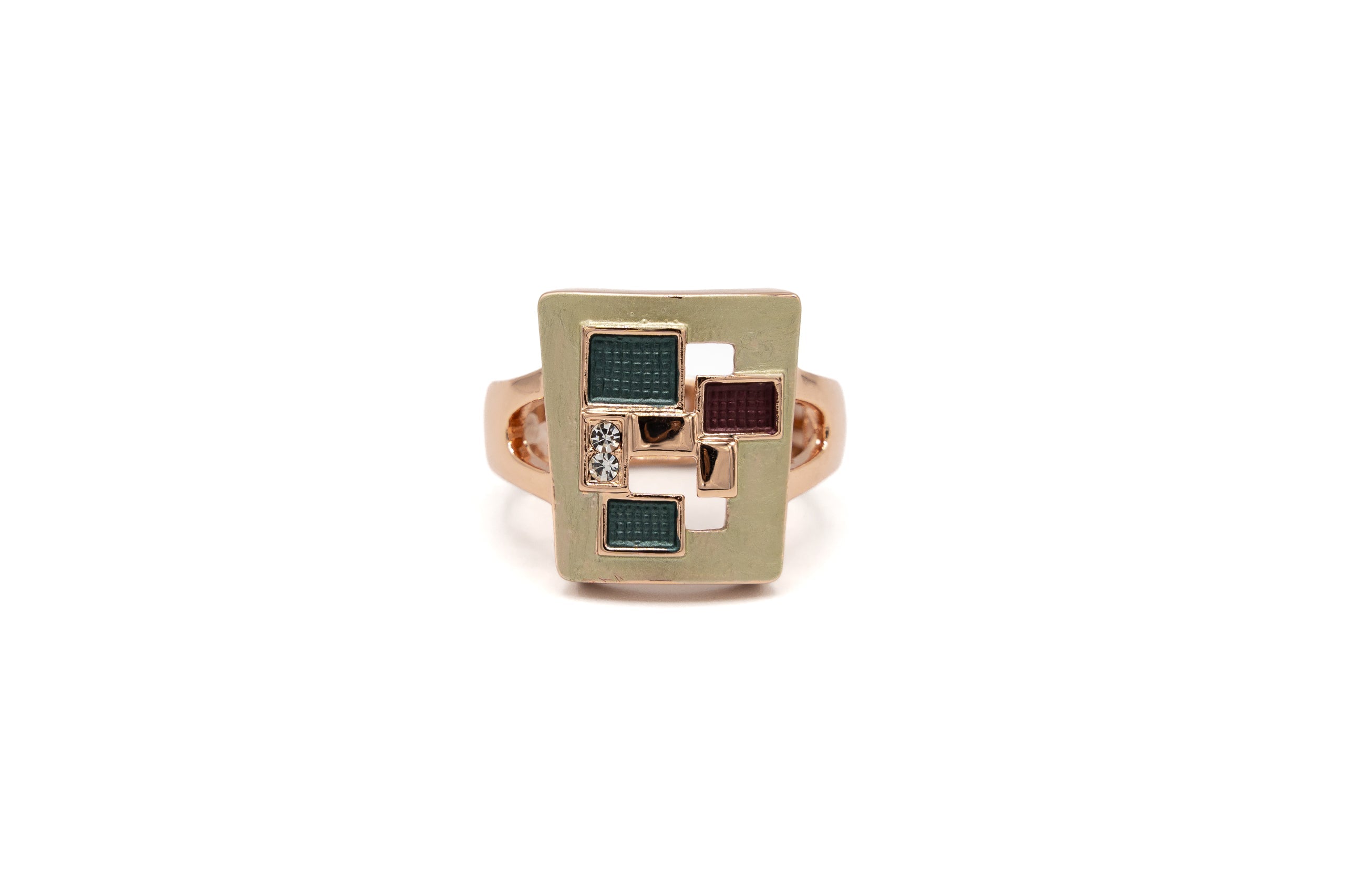 Anello rettangolo mosaico - KLK