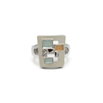Anello rettangolo mosaico - KLK