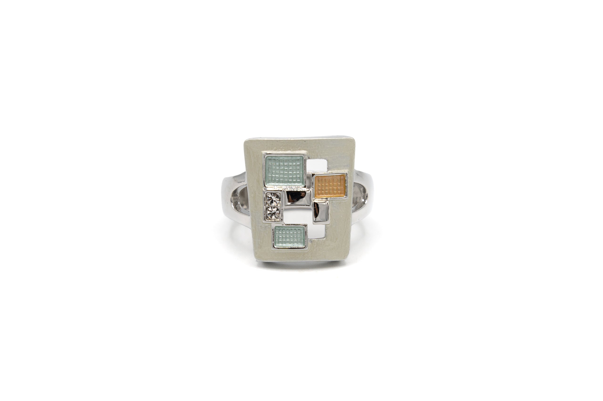 Anello rettangolo mosaico - KLK