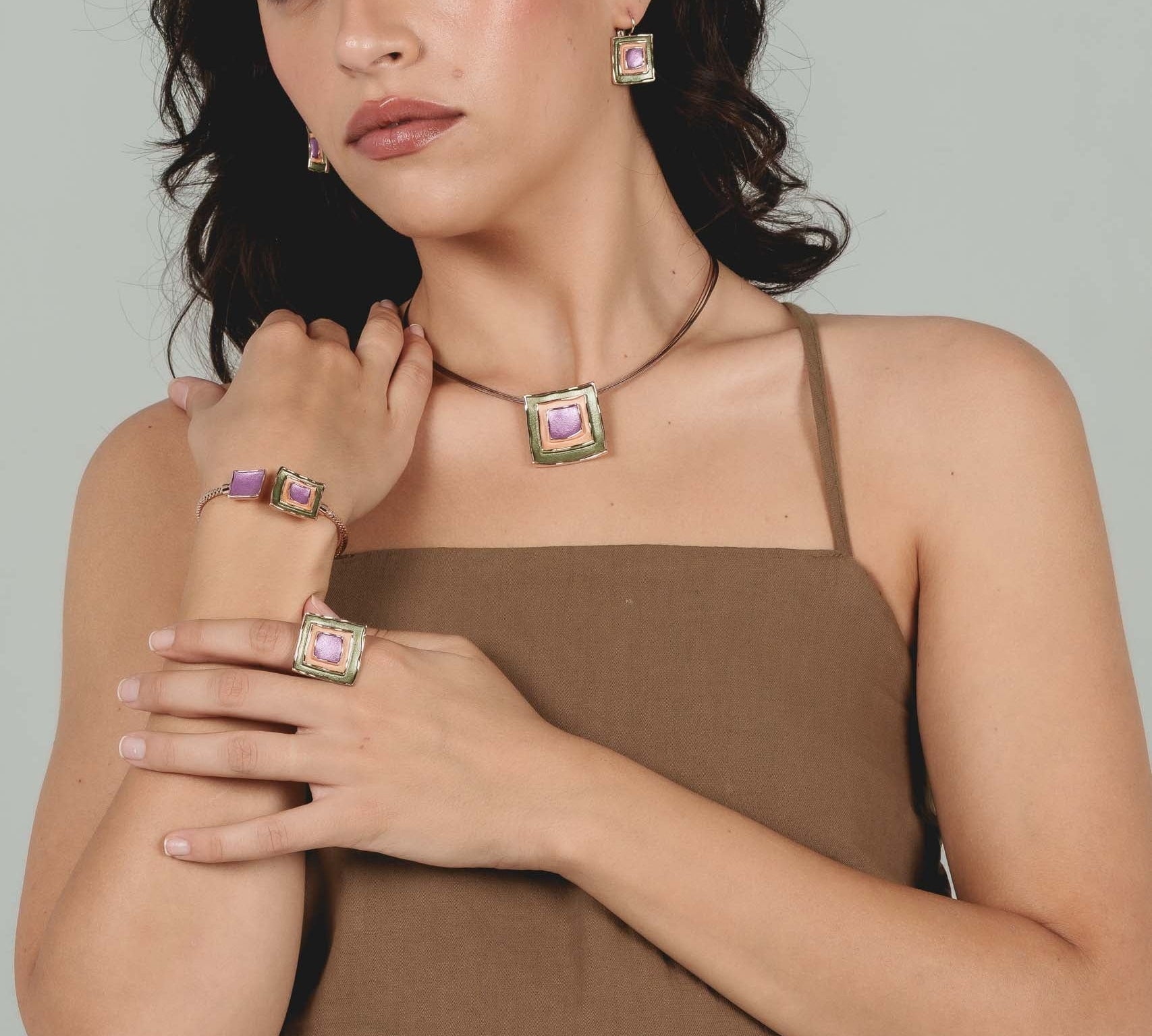 Anello tre quadrati - KLK