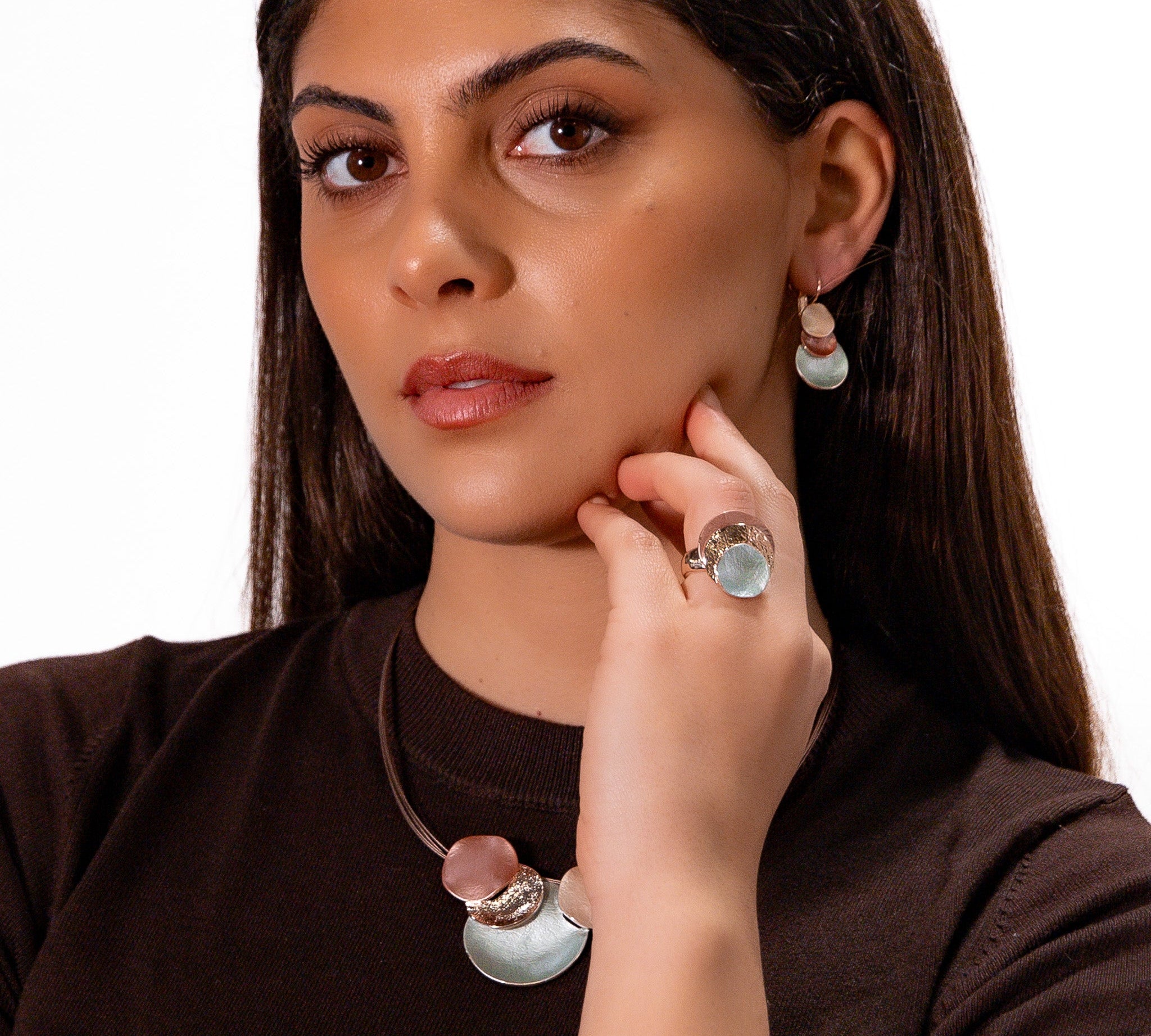 Anello tre tondi sovrapposti - KLK