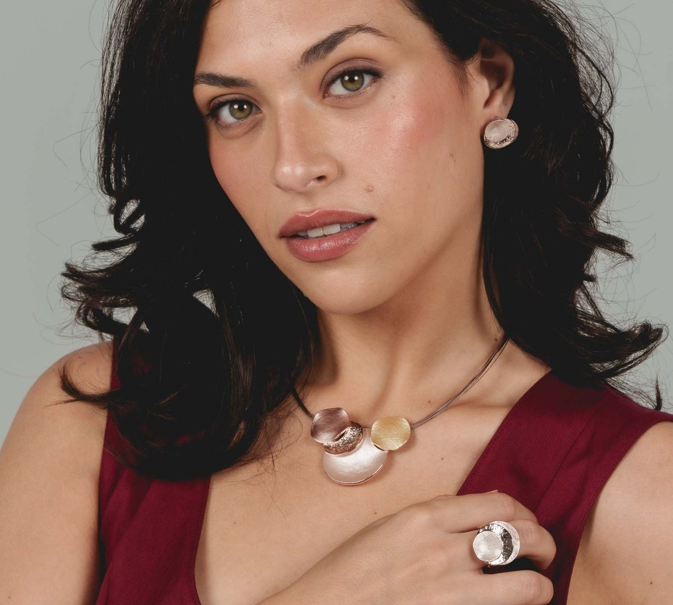 Anello tre tondi sovrapposti - KLK