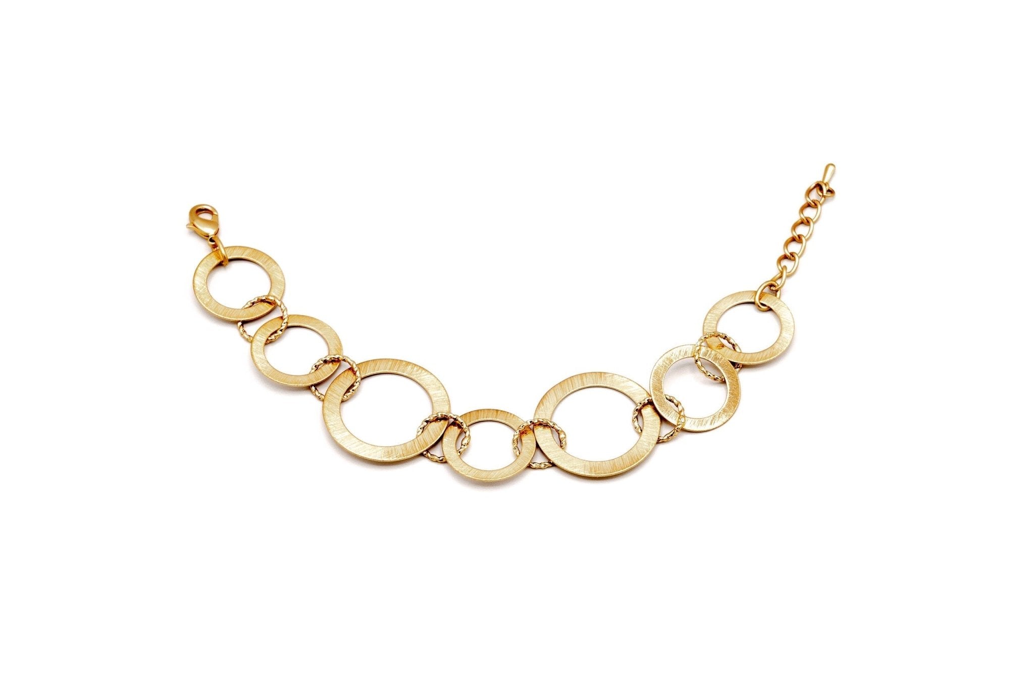 Bracciale con tondi graffiati - KLK