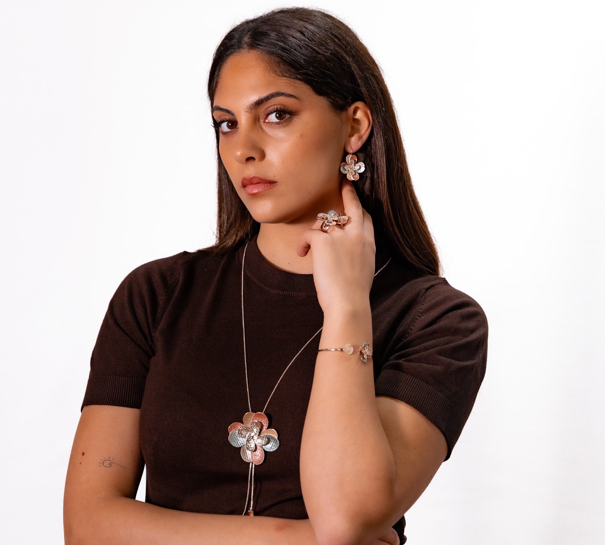 Bracciale doppio fiore - KLK