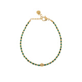 Bracciale in acciaio con pietrine - KLK