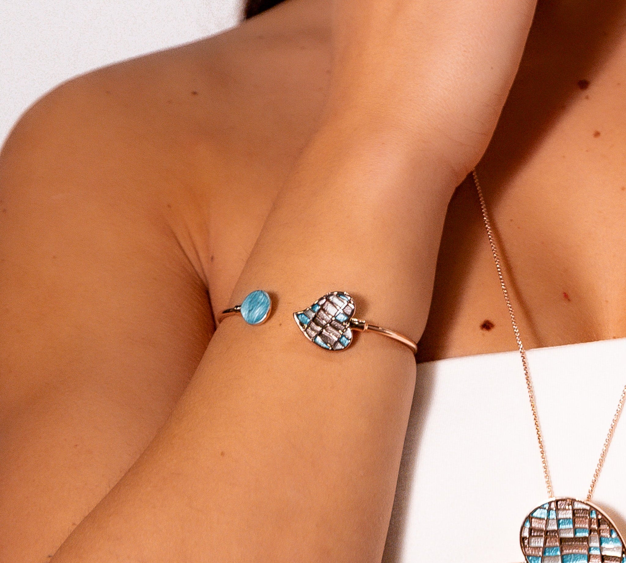 Bracciale mosaico cuore - KLK