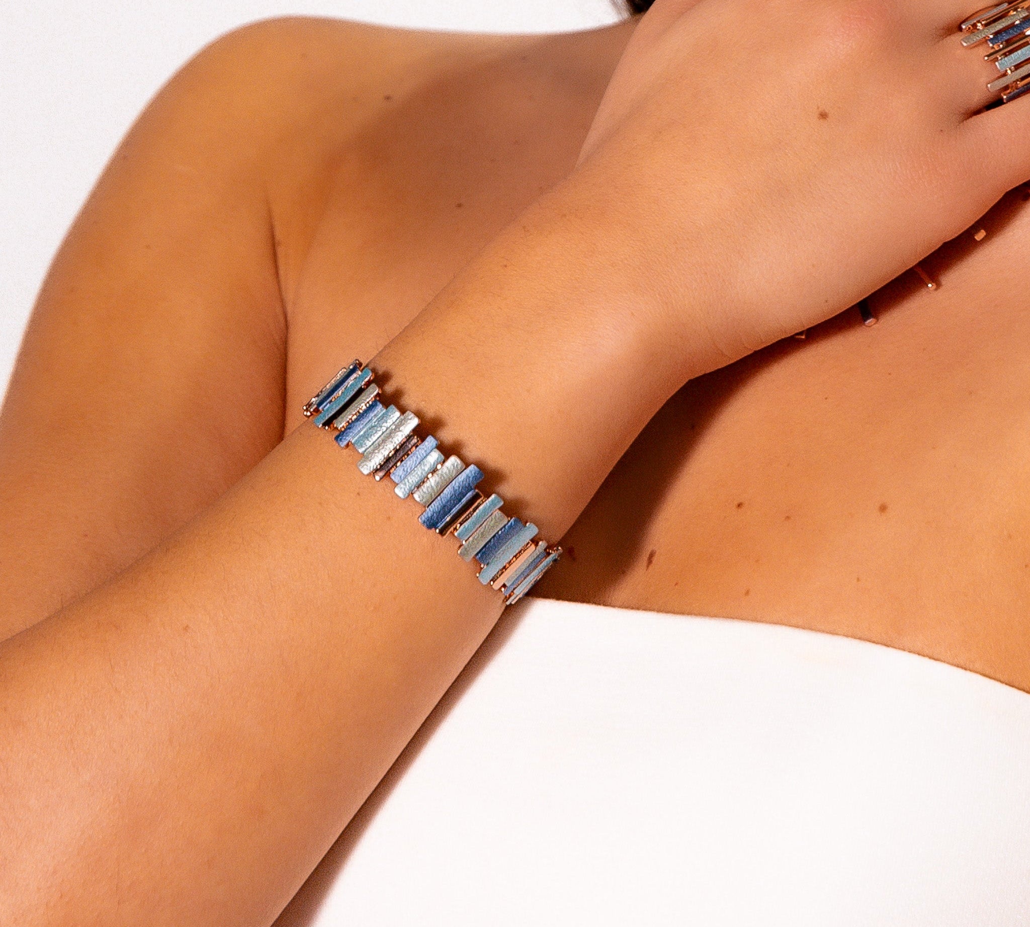Bracciale multi barrette fine - KLK