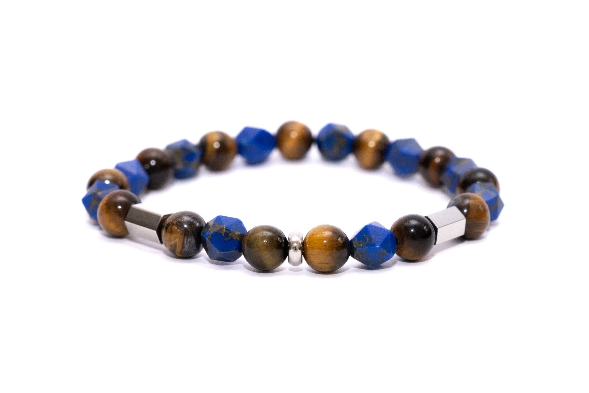 Bracciale palline diaspro e tigre - KLK