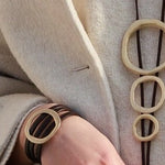 Bracciale pelle e cerchio - KLK