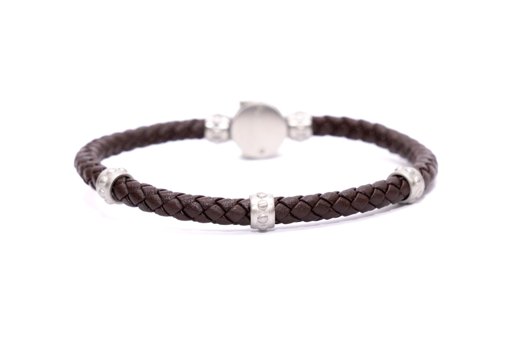 Bracciale pelle intreccio - KLK