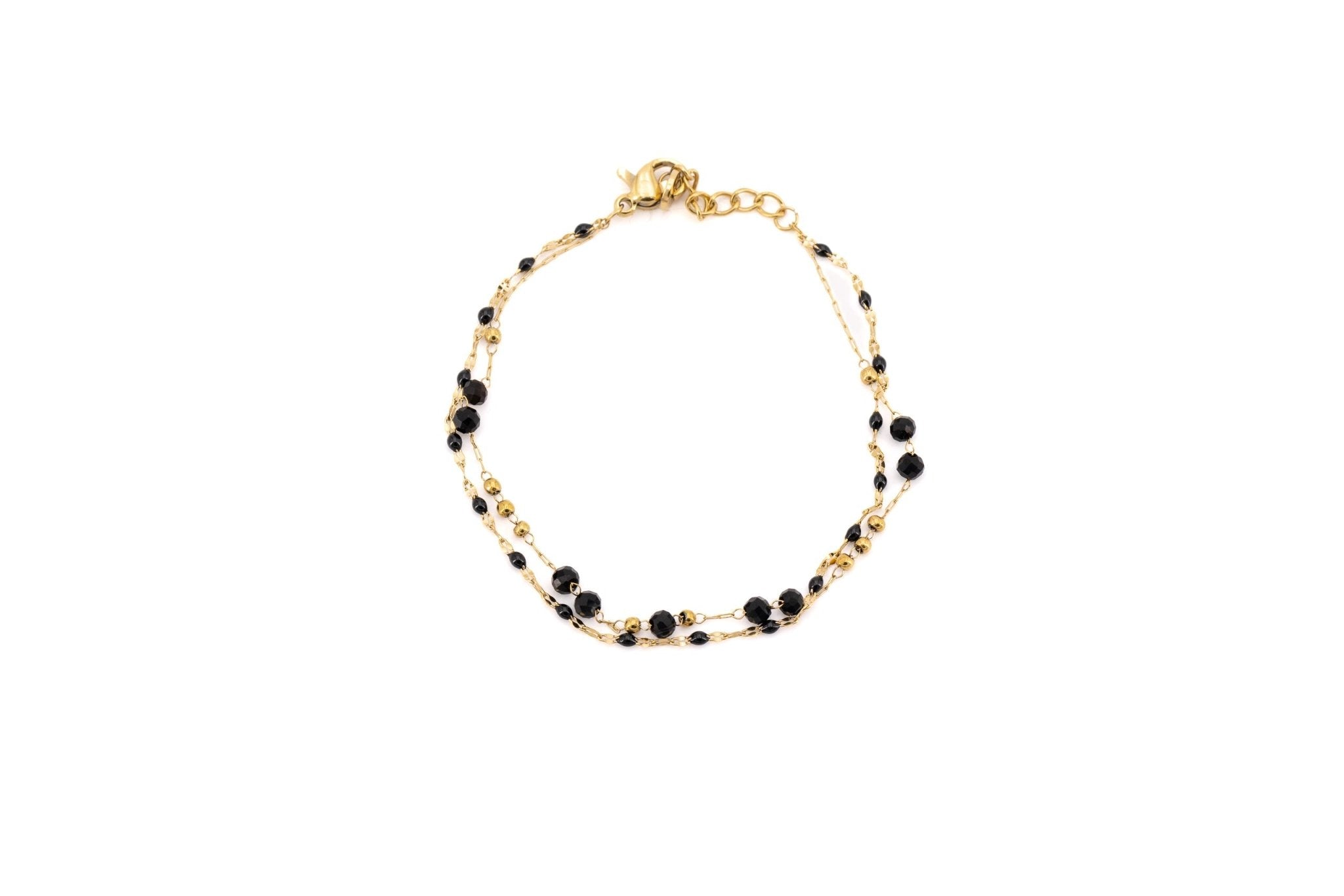 Bracciale pietrine doppio filo - KLK