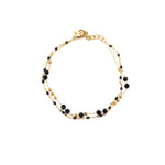 Bracciale pietrine doppio filo - KLK