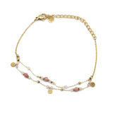 Bracciale pietrine doppio filo - KLK