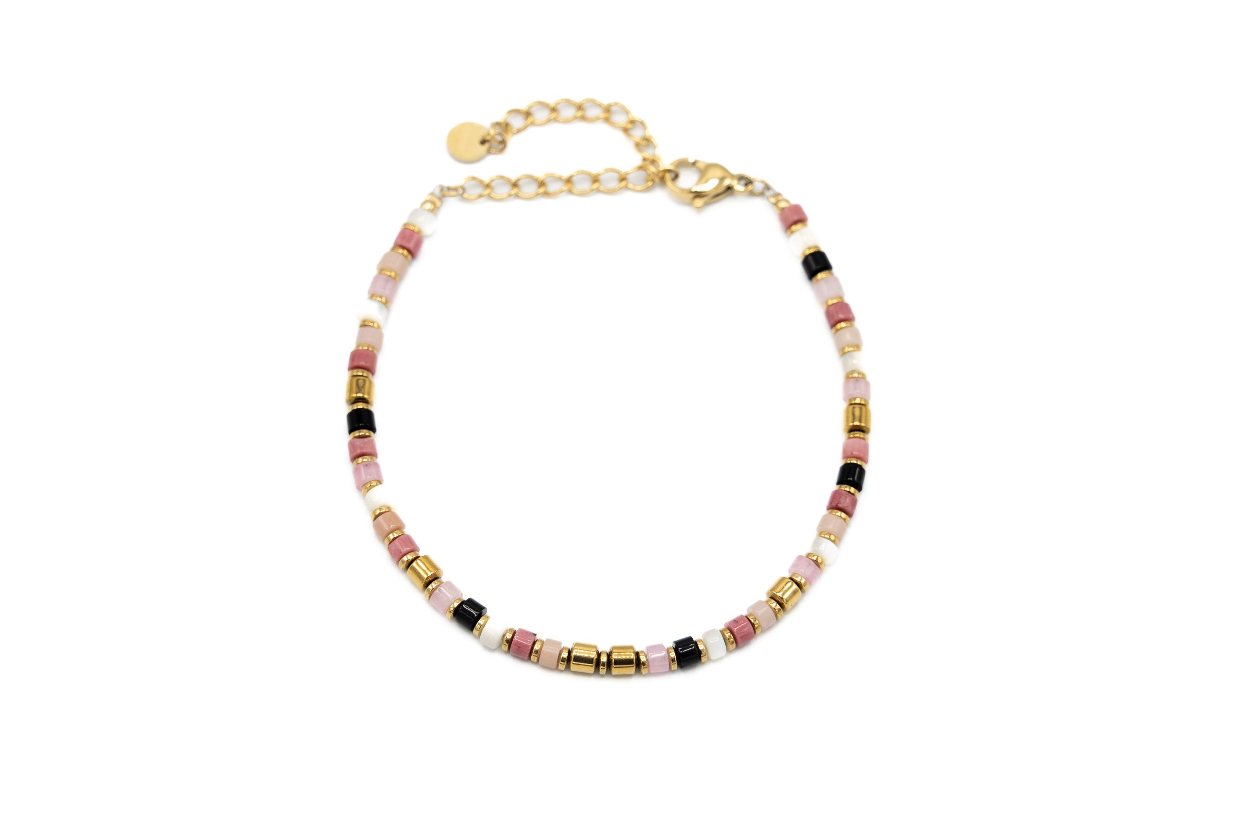 Bracciale pietrine e cilindri - KLK
