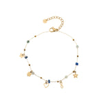 Bracciale pietrine e ciondolini - KLK