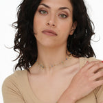 Bracciale pietrine e ciondolini - KLK